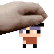 Man on potato